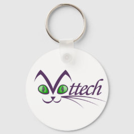 Vettech Keychain med kattunge öga Nyckelring