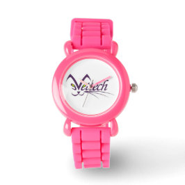 Vettech rosa glitter watch armbandsur