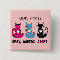 VetTech SPAY NEUTRUM ADOPTERAR svarta katterdesign