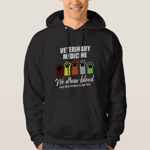 VetTechgåva för veterinär- Techattraktionblod Hoodie