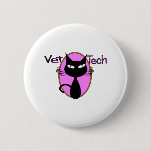 VetTechgåvor "förtjusande kattdesign ", Knapp