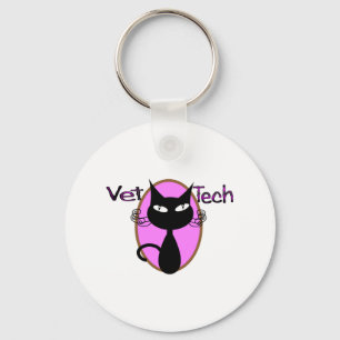VetTechgåvor "förtjusande kattdesign ", Nyckelring