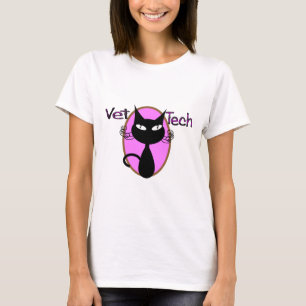 VetTechgåvor "förtjusande kattdesign ", T Shirt