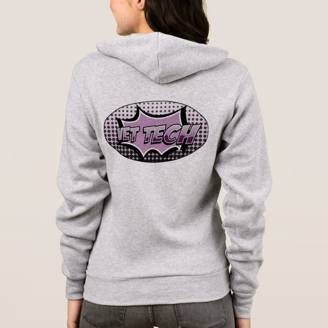 vettechhoodie tröja (Baksida)