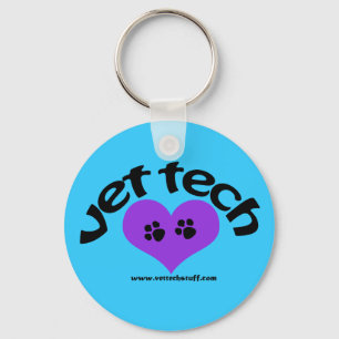 vettechkeychain nyckelring