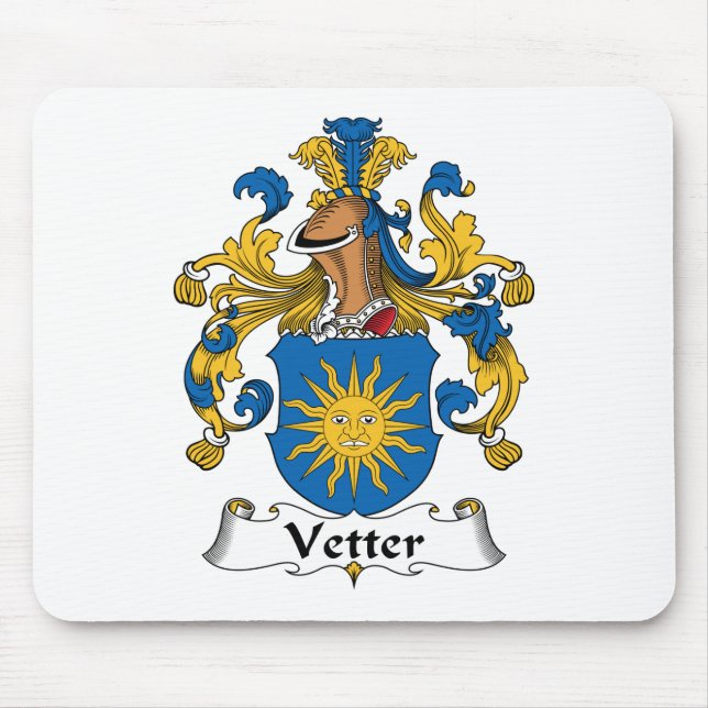 Vetter familjvapensköld musmatta (Framsidan)
