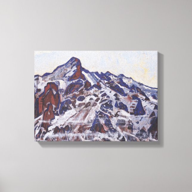 Vetterhornberget (vinterlandskap) canvastryck (Framsida)