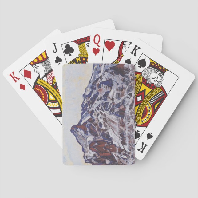 Vetterhornberget (vinterlandskap) casinokort (Baksidan)