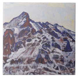 Vetterhornberget (vinterlandskap) kakelplatta