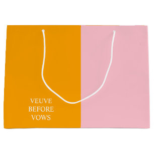Veuve before Vows Halva Orange Rosa Gift-säck