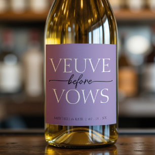 Veuve before Vows Lavender Lila Möhippa