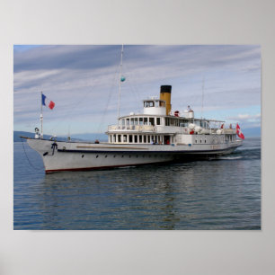 Vevey-båt Poster