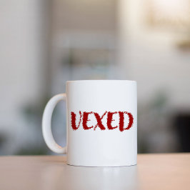 Vexed-Cool teckensnitt. Kul ordförråd för din humö Kaffemugg