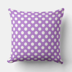 Vey Cute Lavender Polka Dot Mönster Kudde