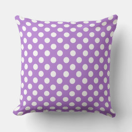 Vey Cute Lavender Polka Dot Mönster Kudde