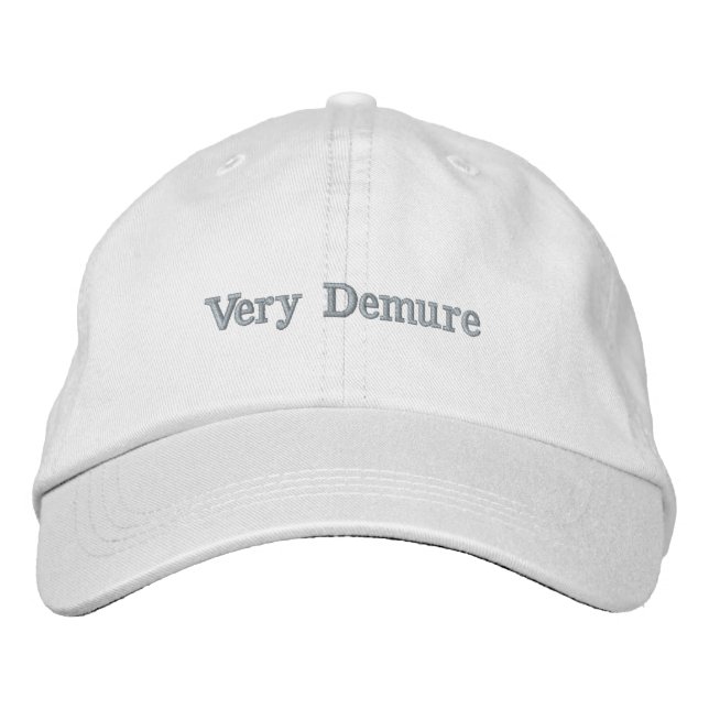 Vey Demure Baseball Cap Broderad Keps (Framsida)