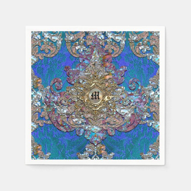 Veyla Joy Elegant Monogram Pappersservett (Framsidan)