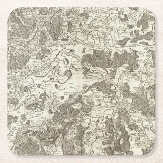 Vezelay Cosne Underlägg Papper Kvadrat (Framsidan)