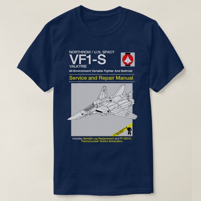 VF1-tjänst och reparation T Shirt (Design framsida)