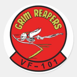 VF-101 Grim Reaper-fästare Runt Klistermärke