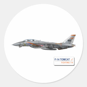 VF-114 Aardvarks Runt Klistermärke