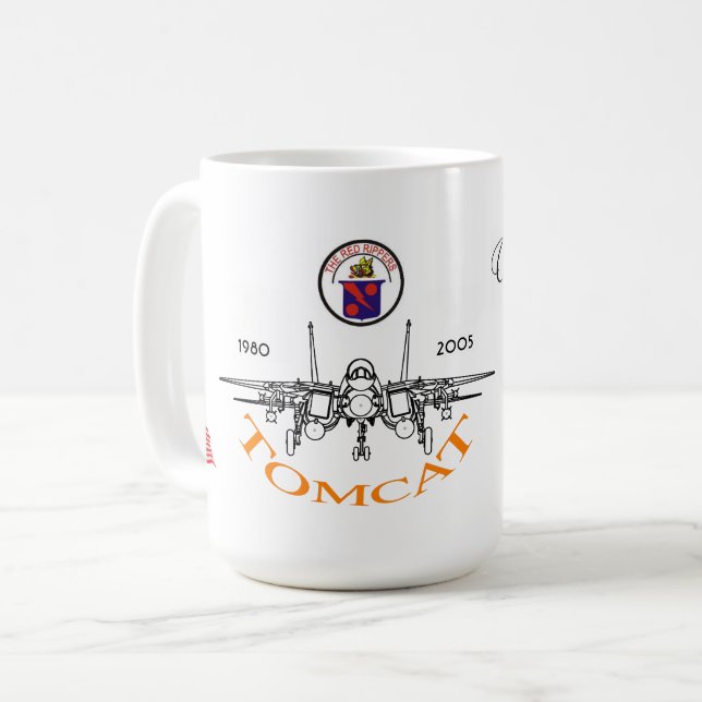 VF-11 Röda trippor Kaffemugg (Framsida vänster)