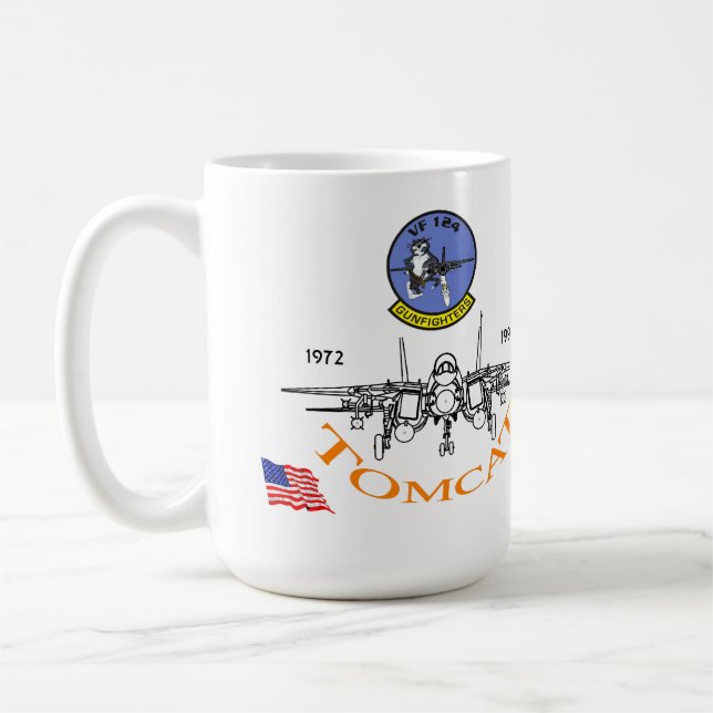 VF-123 Gunfighters - Tomcat F-14 Kaffemugg (Vänster)