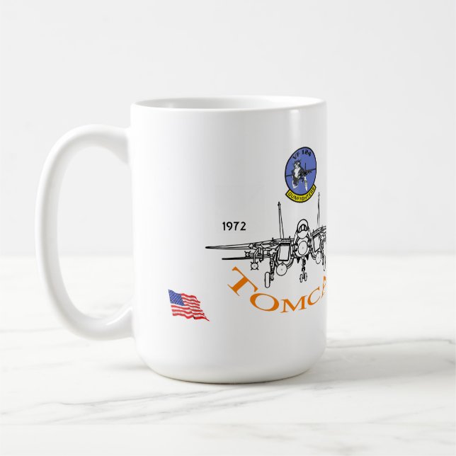 VF-123 Gunfighters - Tomcat F-14 Kaffemugg (Vänster)