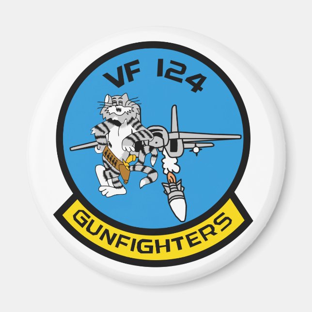 VF-124 Gunfighters Sticker Magnet (Framsidan)