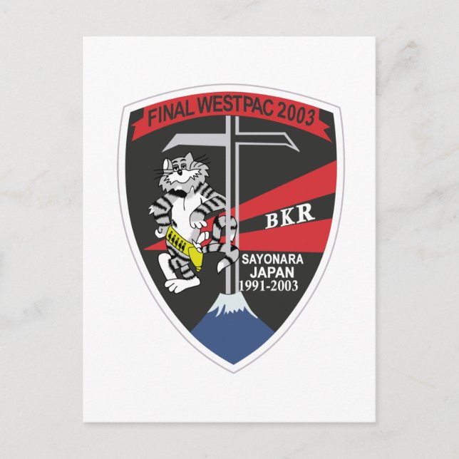 VF-154 SLUAL WESTPAC 2003 Cruise Patch Vykort (Framsida)