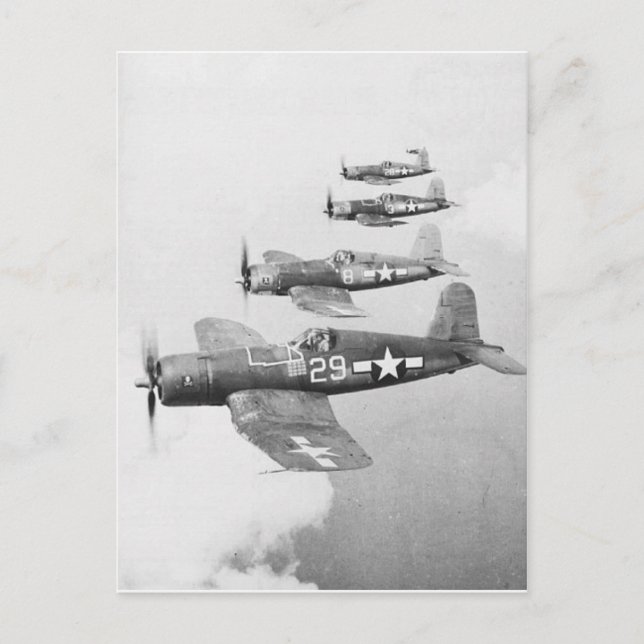 VF-17 F4U4 CORSAIRS VYKORT (Framsida)