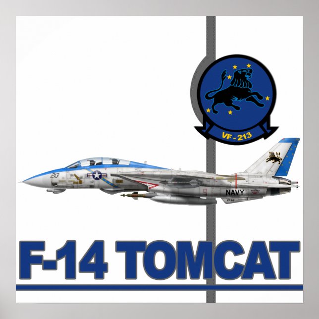 VF-213 Blacklions-utskrift Poster (Framsidan)