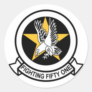 VF-51 Screaming Eagles Runt Klistermärke