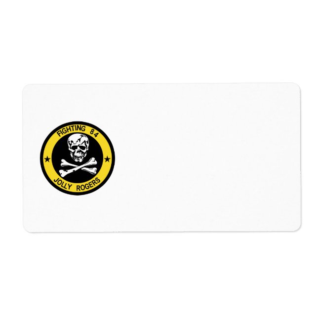 VF-84 Jolly Rogers-etikett Fraktsedel (Framsidan)