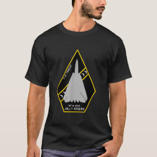 VFA103 Jolly Rogers F14 Tomcat Jet AircraftPatch T Shirt