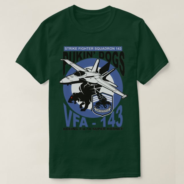 VFA143 Pukin Hundar  T Shirt (Design framsida)