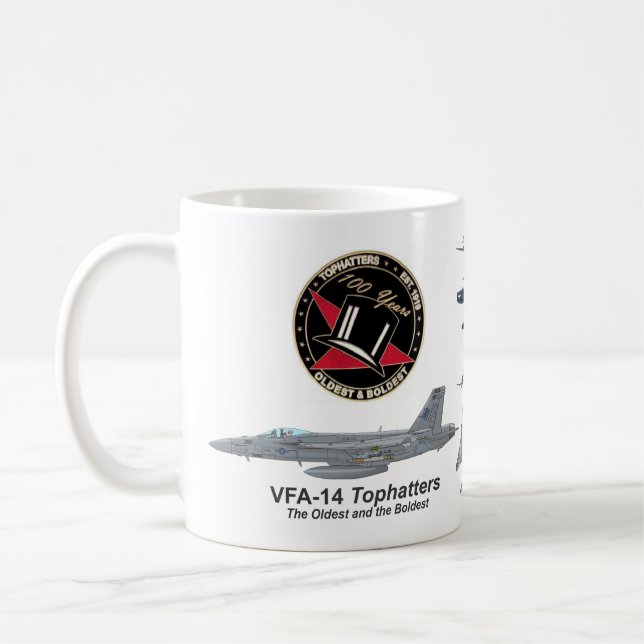 VFA-14 Tophatters 100 Years Mugg (Vänster)