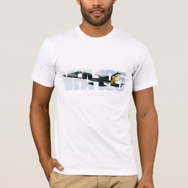 VFA-195 Två-tonar långärmadskjortan T-shirt (Framsida)