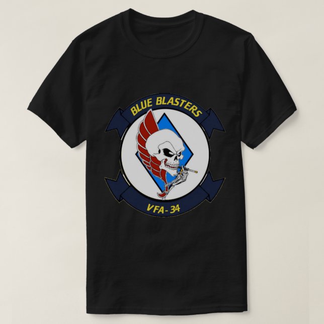 VFA-34 Blue Blasters Patch Essential T-Shirt (Design framsida)