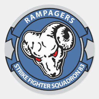 VFA - 83 - Strejka Fighter Squadron 83 Runt Klistermärke