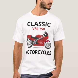 VFR750 Red Classic Bike Motorcyclist Motorcycle T Shirt