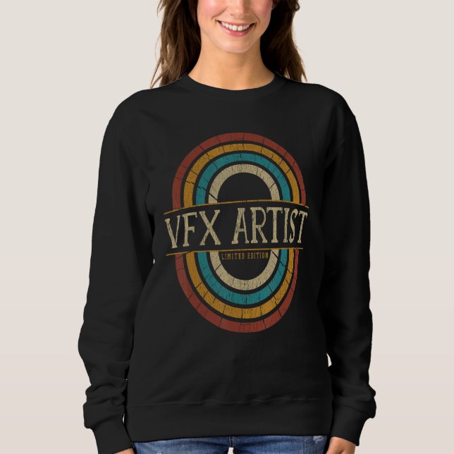 VFX Artist Vintage Retro T Shirt (Framsida)