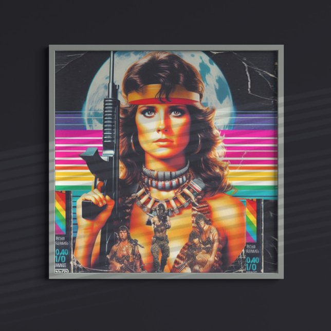 VHS Action Woman på 80-talet Poster (Skapare uppladdad)