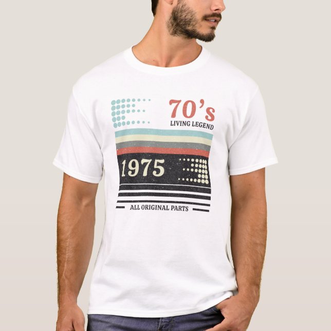 Vhs Cassete 1975 Begränsad Edition | Födelsedag Gi T Shirt (Framsida)