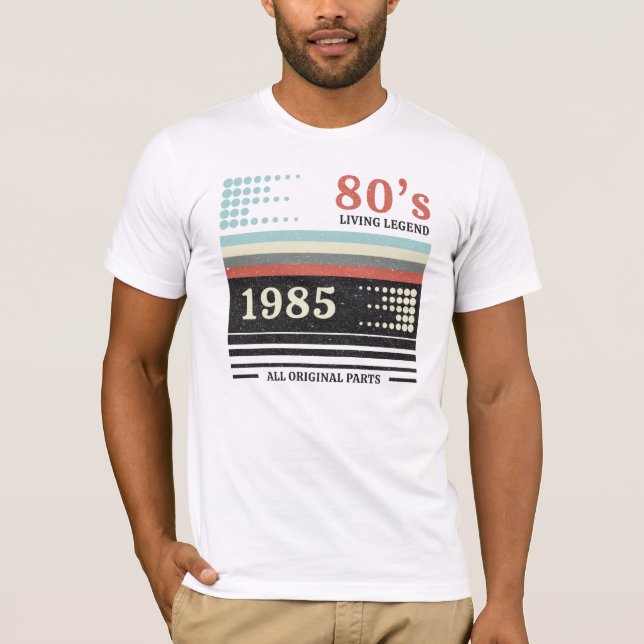 Vhs Cassete 1985 Begränsad Edition | Födelsedag Gi T Shirt (Framsida)
