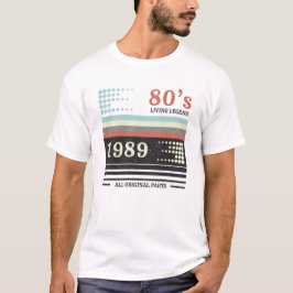 Vhs Cassete 1989 Begränsad Edition | Födelsedag Gi T Shirt