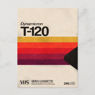 VHS Cassette 80s Helg Vykort