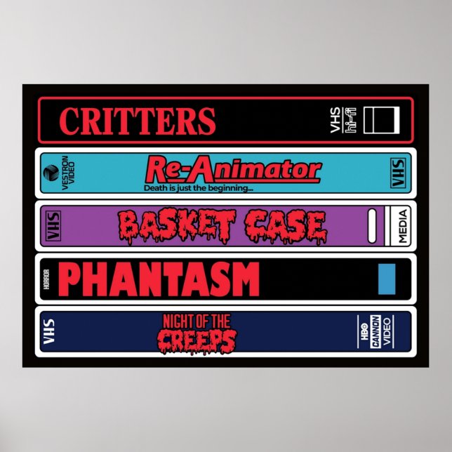 VHS Classic Stack Poster (Framsidan)