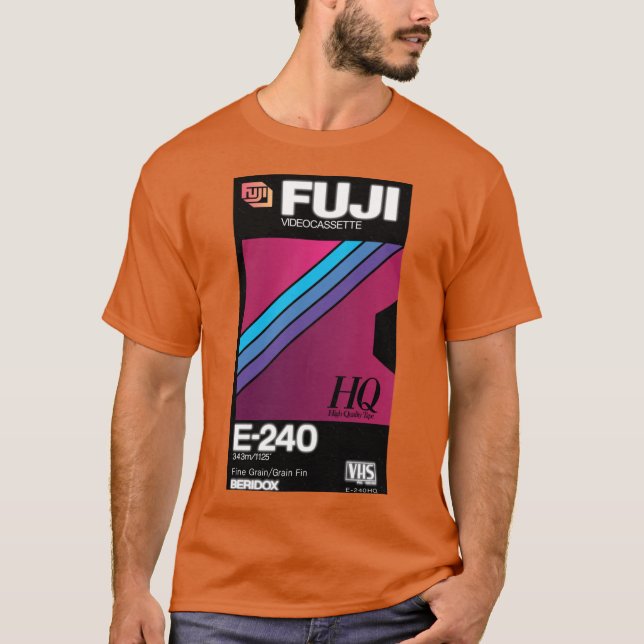 VHS Fuji E240HQ T Shirt (Framsida)