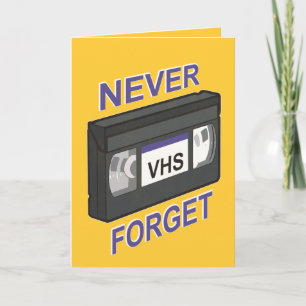 VHS, glöm aldrig Kort